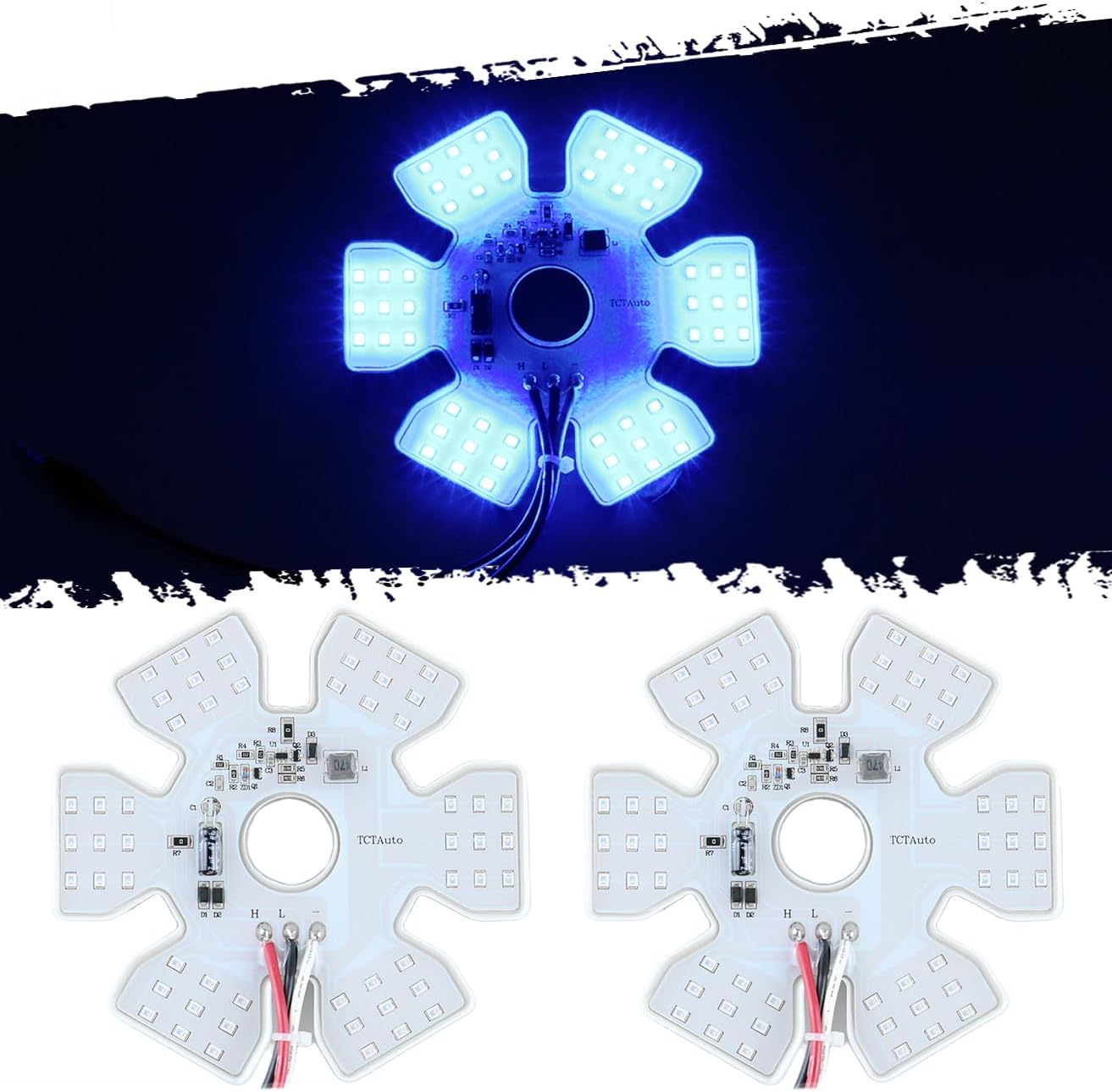 TCTAuto Peterbilt 379 Blue Air Cleaner Lights for Semi