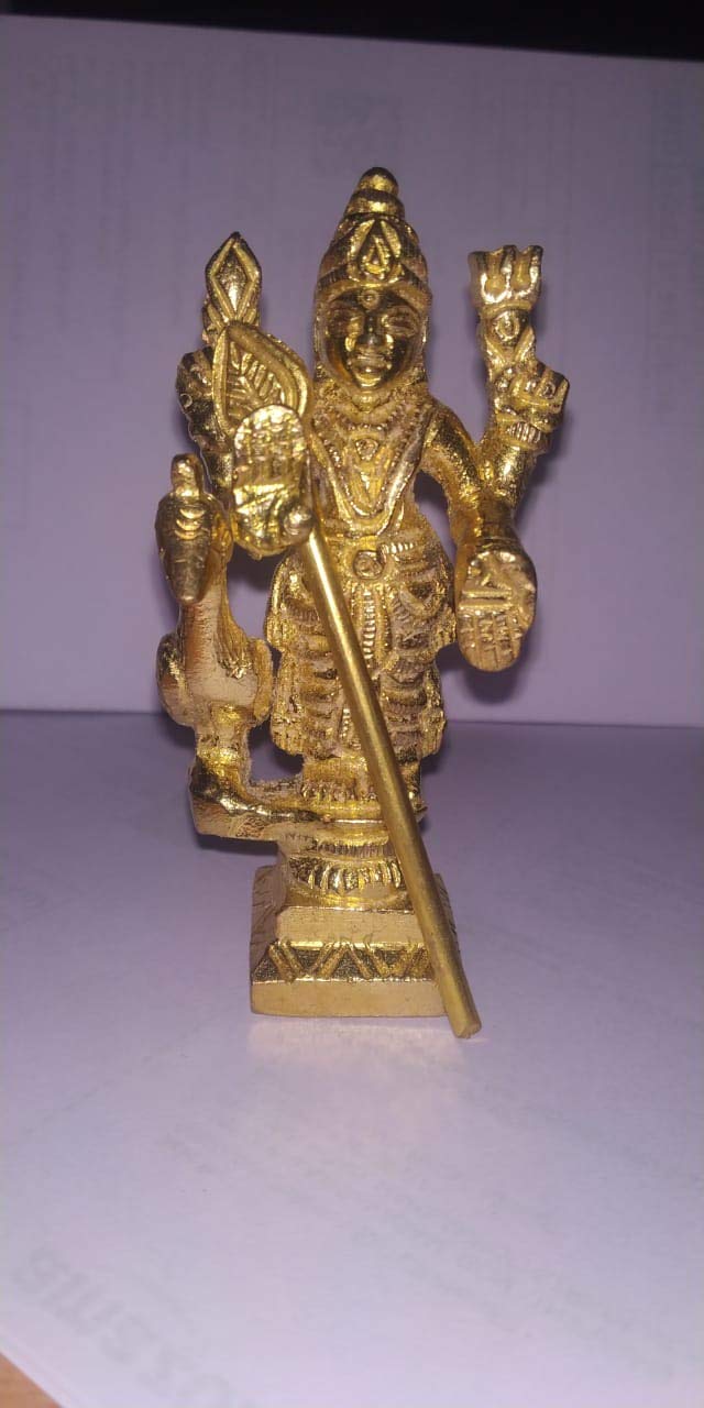 Buy Sriramakrishna Enterprises Brass Lord Muruga Idol Kumara Swamy