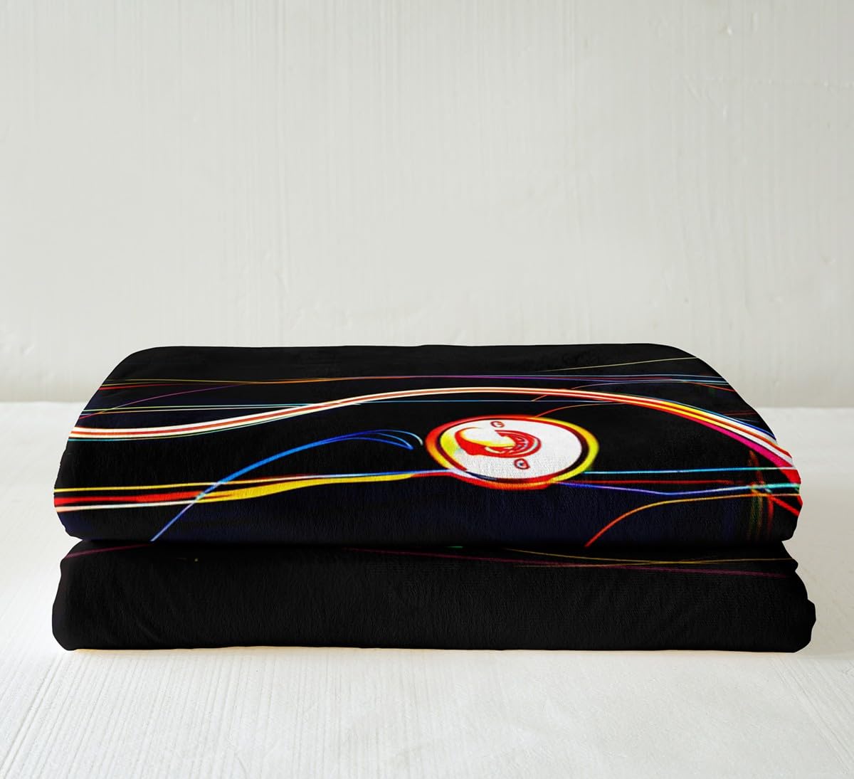 Manfei Coperta per letto per bambini, a tema musica rock, per ragazzi e ragazze, decorazione per la stanza, strumento musicale, hip-hop, coperta in pile morbida e traspirante (228 x 228 cm)