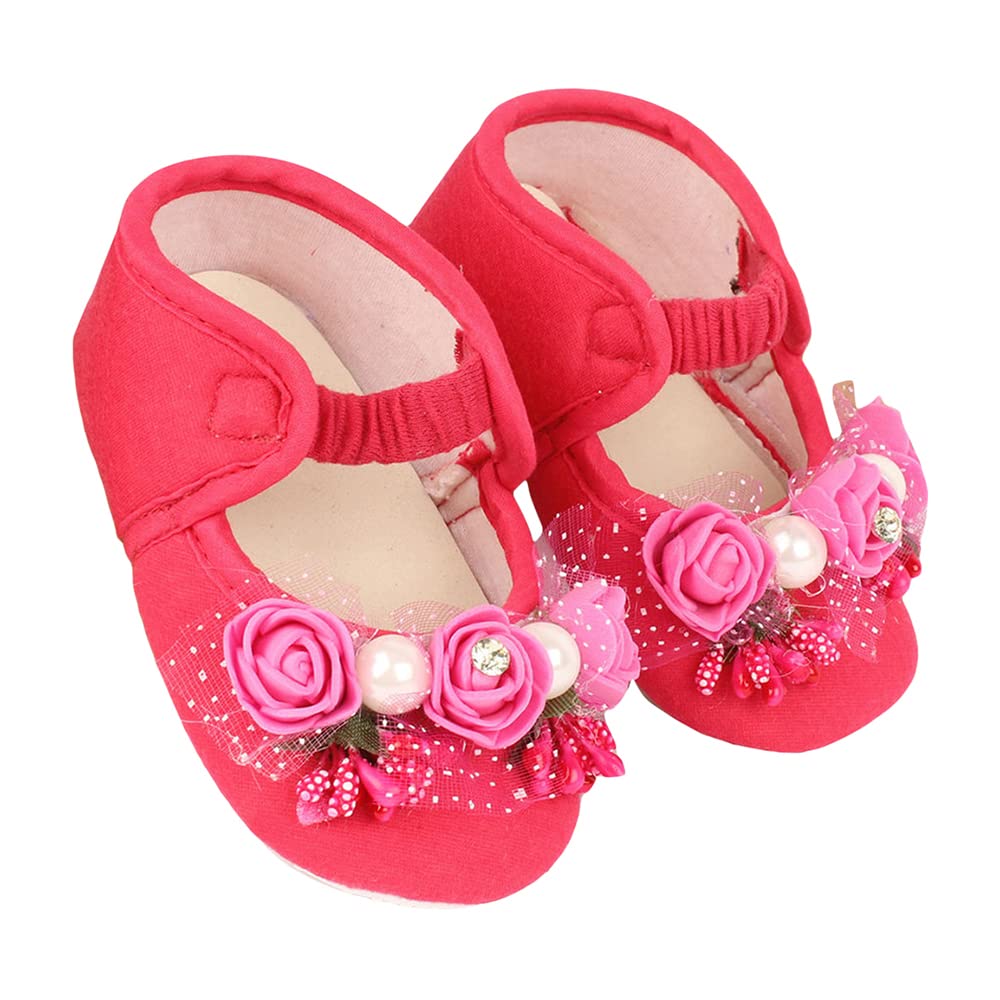 Hopscotch Baby Girls Cotton Preety Booties in Pink Color, UK:4 (DZY-3663565) (B0B15LLNF7) Amazon Price History, Amazon Price Tracker