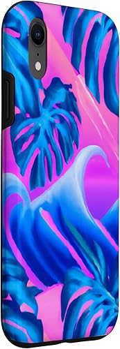 Miniatura 3 de Funda hawaiana para iPhone XR Hawaii Vaporwave Sunset Synthwave