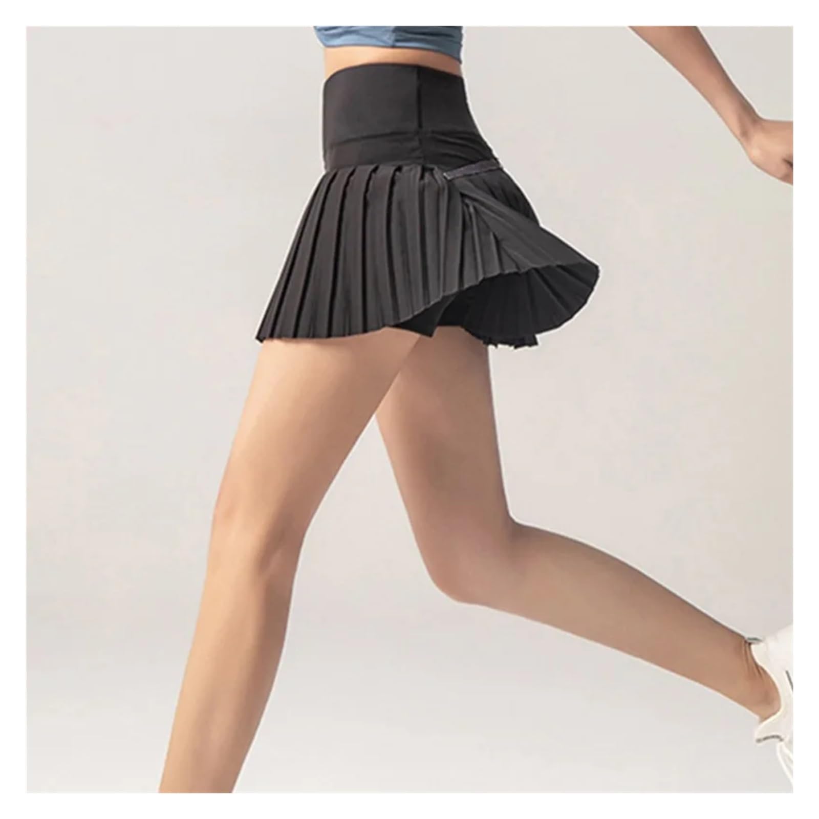 Falda Tenis Mujer Faldas de Tenis for Mujer, Pantalones Cortos Plisados ​​de Golf, Deportivos, de Fitness, con Bolsillo, de Cintura Alta, for Yoga, Correr, Ropa de Gimnasio(Dark Green,XXL)