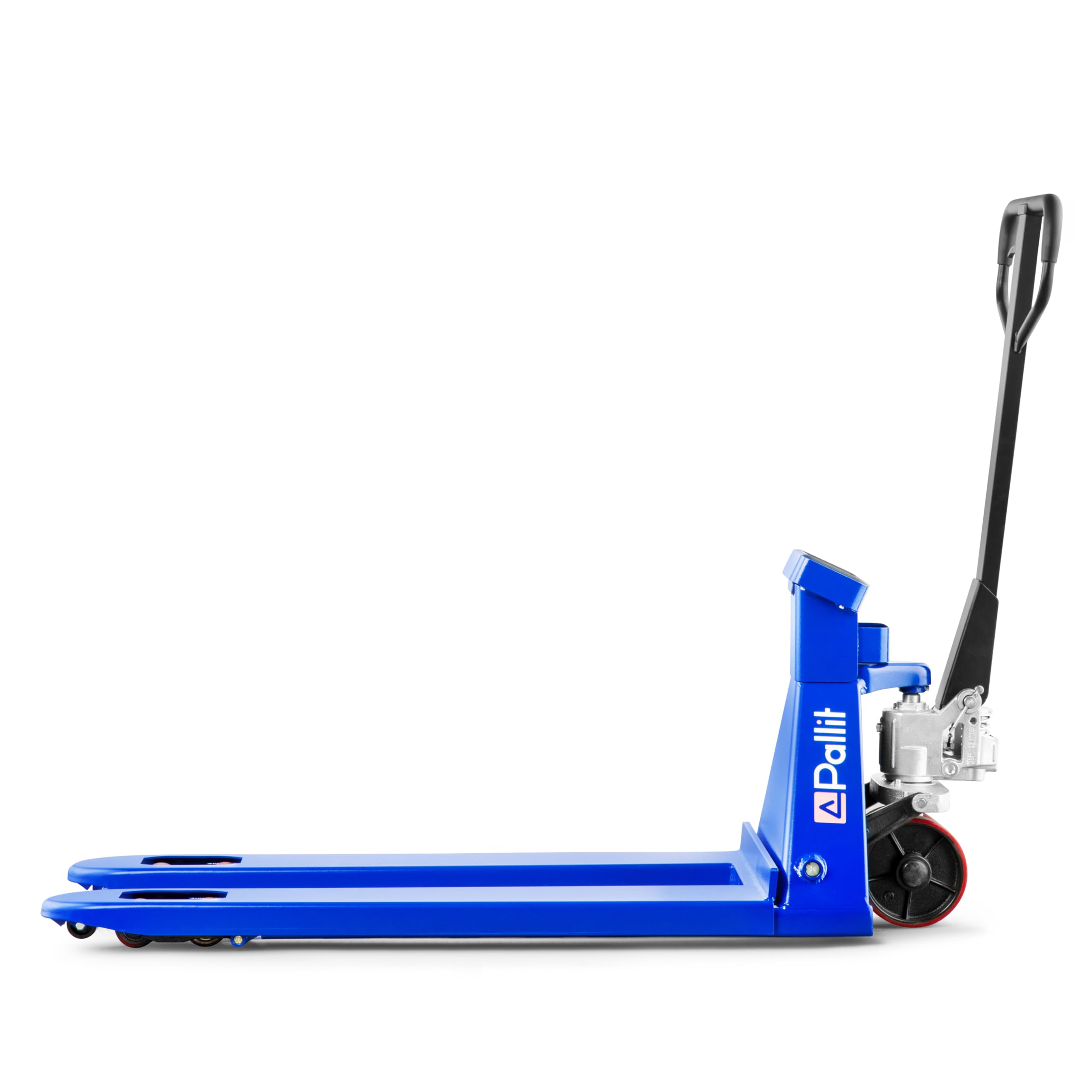 Pallit Transpallet Manuale con Bilancia Integrata SCALE+ | Portata 2500 kg | Pesatura 0,5 kg | Forche 1150 mm | Ruote in PU | Garanzia 5 Anni