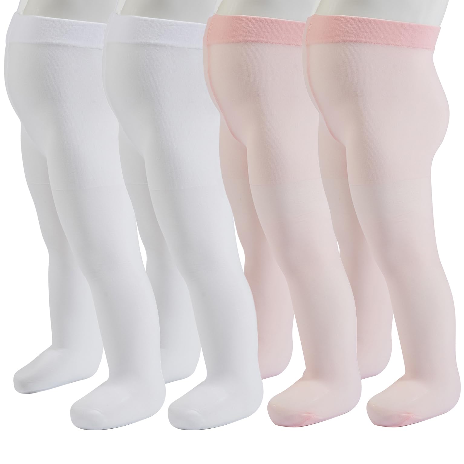 PIKY PACK 4 Paar transparente Strumpfhosen für Mädchen 20 DEN, von 2 bis 14 Jahren, Made in Italy