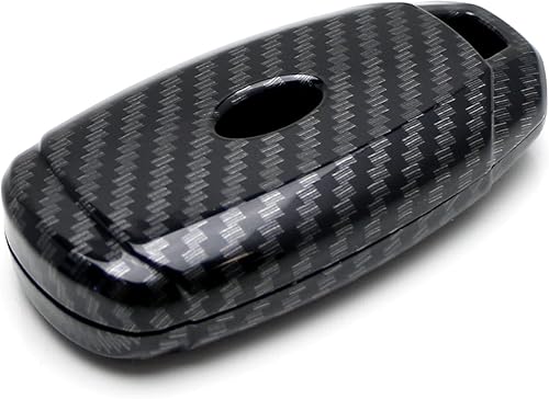Miniatura 8 de iJDMTOY Funda rígida para llavero con patrón de fibra de carbono, compatible con Hyundai Kona Veloster Elantra GT Santa Fe Palisade 20182019 en
