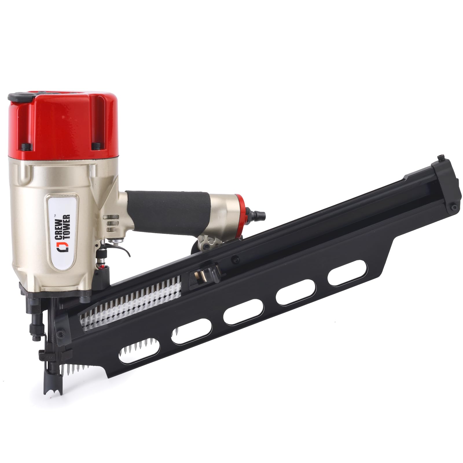 Framing Nail Gun SRN9021, 21 Degree 2 Inch - 3-1/4 Inch Framing Nailer, Tool-Free Depth Adjustment, Heavy-Duty Pneumatic Nail Gun for Framing & Sheathing