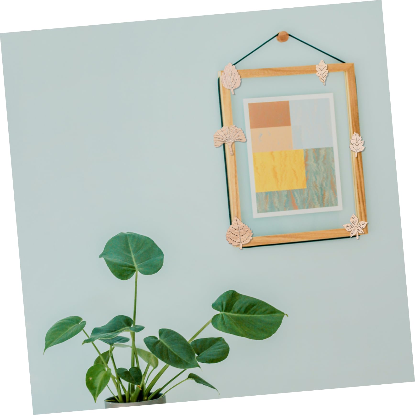 KONTONTY 50pcs Maple Wood Chips Scrapbooking Kit Wood Chips for DIY Decorations Journaling Supplies