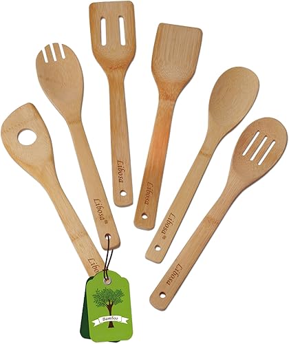 Cucharas de madera para cocinar, juego de utensilios de madera resistentes al calor, ideal para cocina, utensilios de cocina antiadherentes, uso