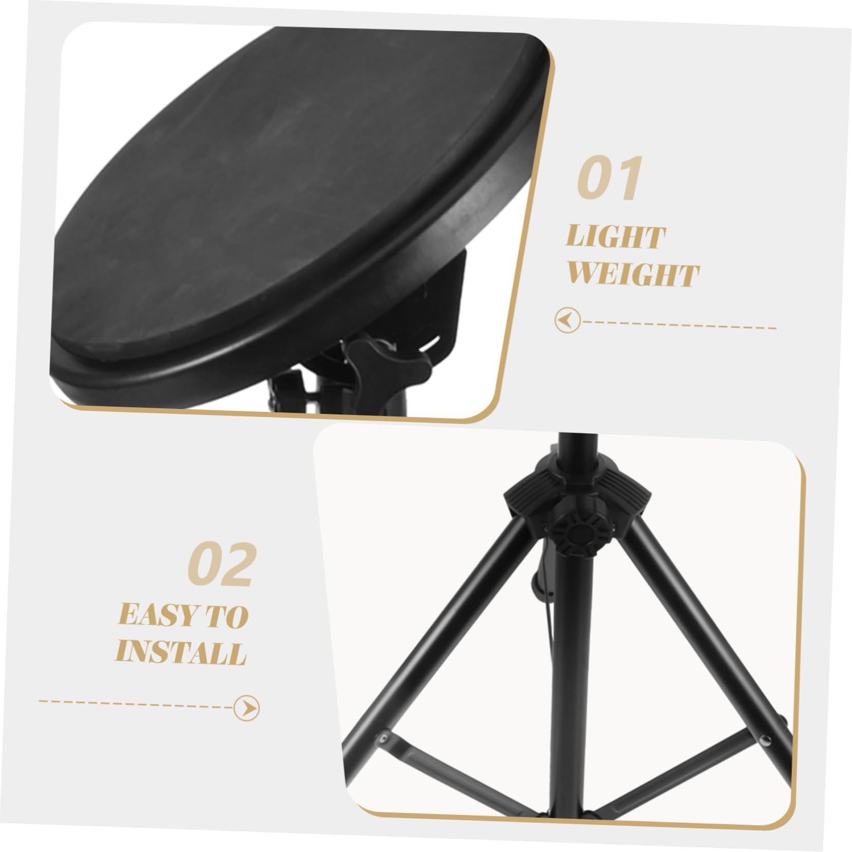 Toyvian 1satz Drum Pad Stand Kit Silent Übungspad Für Schlagzeug Für Anfänger Mit Strapazierfähigem Geräuscharm Für Ungestörtes Üben Wohnungen