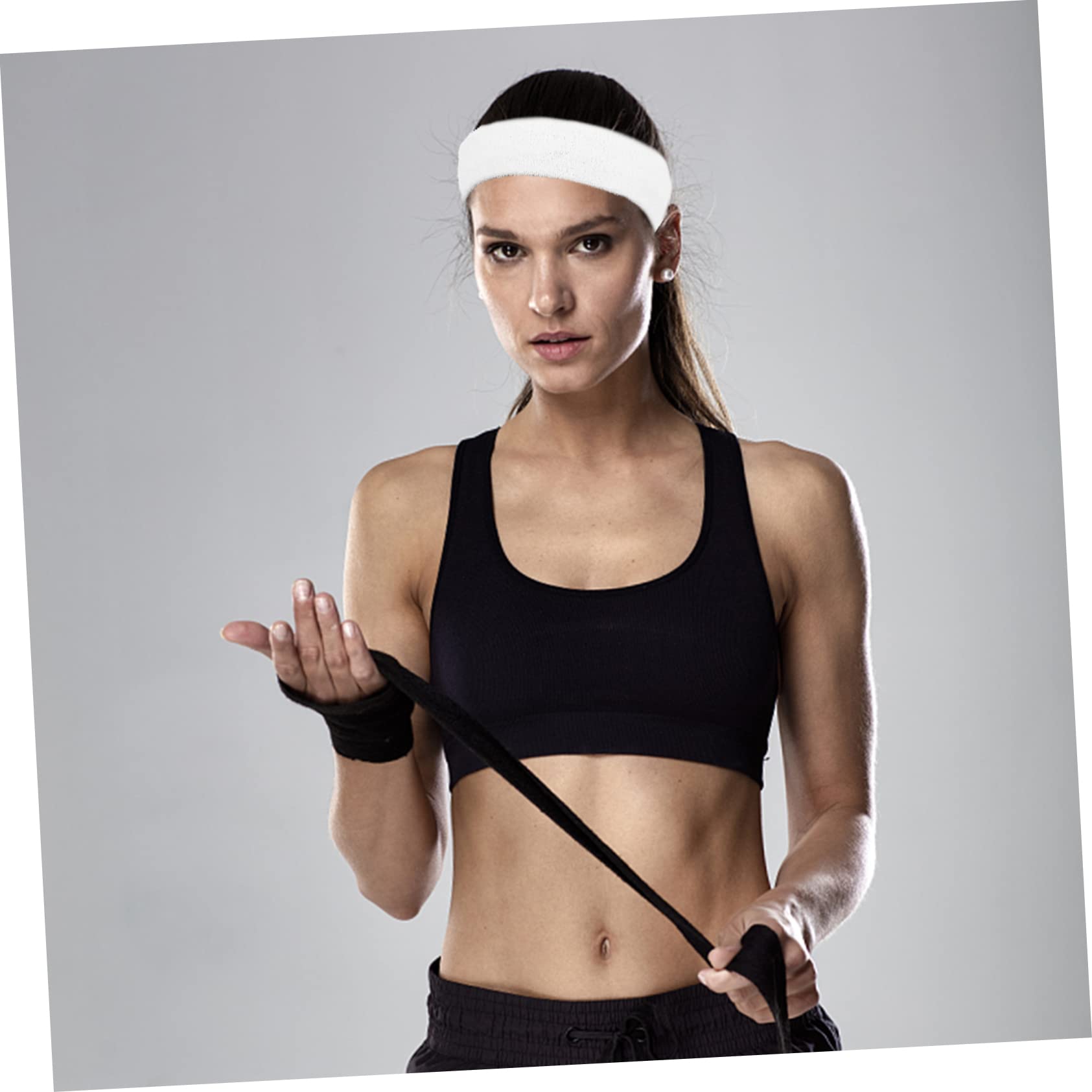 Kisangel 25piezas Diademas Deportivas Absorbentes para Sudor Cómodas y Transpirables para Yoga Fitness y Correr