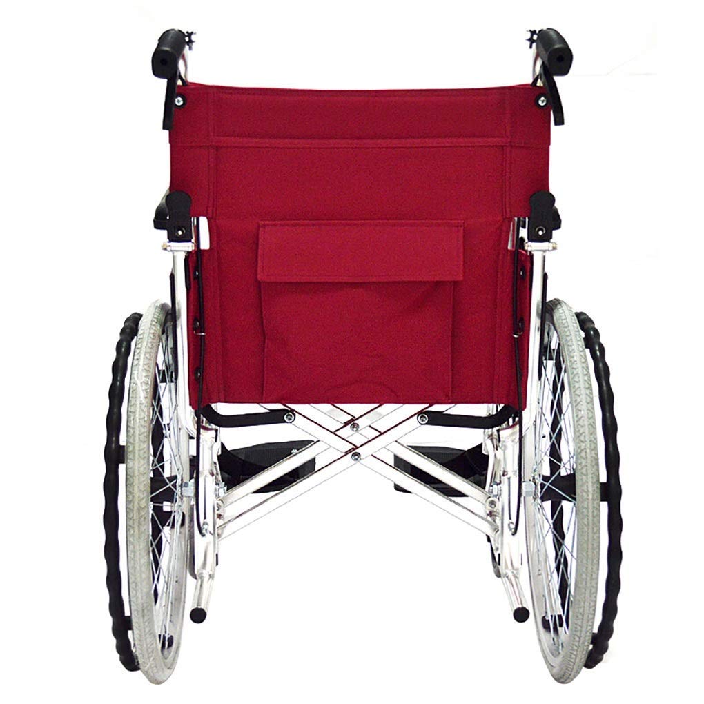 CLoxks Sedia a rotelle,Trasporto Viaggi Cameriere Portatile semovente Push Ausili per deambulazione Pieghevoli Rimovibili