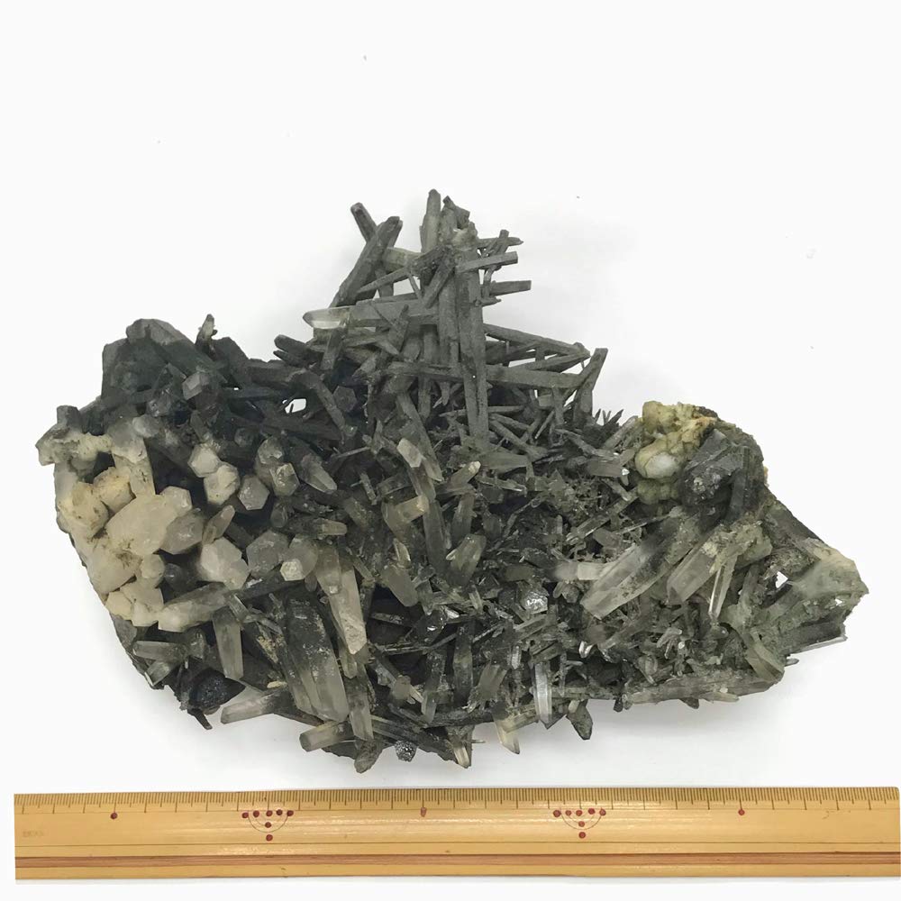 天然石 ガネーシュヒマール産 水晶クラスター クローライトINクォーツ（913） 天然石 ガネーシュヒマール産 ヒマラヤ水晶 クラスター クロー