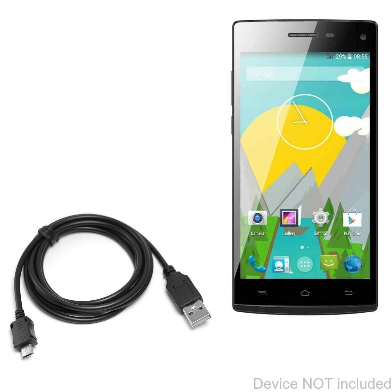 BoxWaveCable Compatible with Axgio Neon N2Q - DirectSync Cable, Durable Charge and Sync Cable