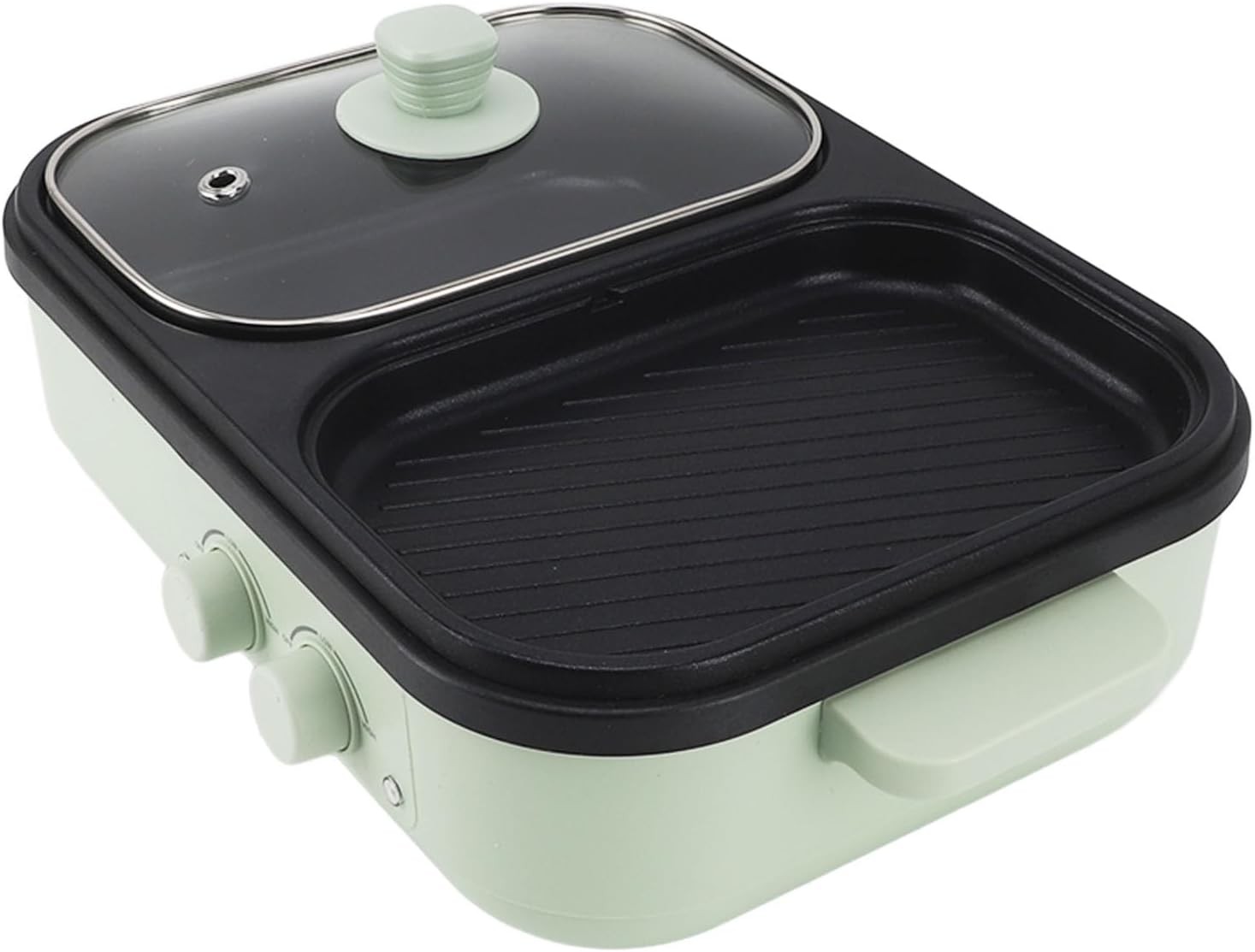 Olla Eléctrica Pyhodi Antiadherente 1300W, Parrilla y Olla Multifunción