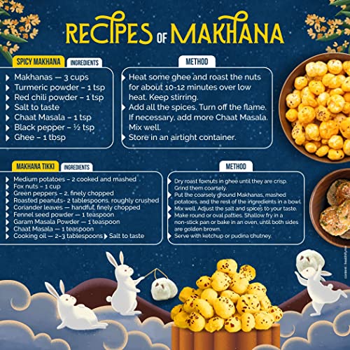 Image of GreenFinity Regular Lotus Seeds - 800g, Pop /Gorgon Nut Puffed Kernel (Makhana) Grade - Big Size.