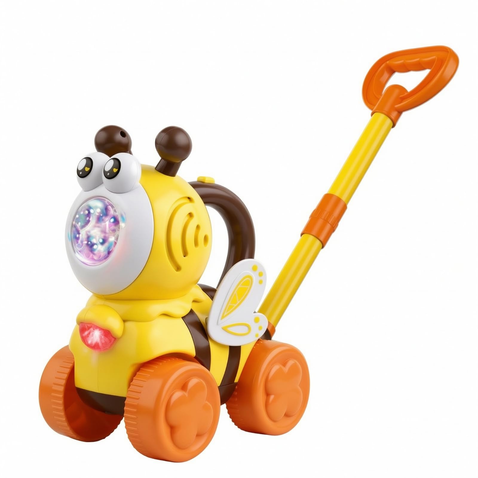 Giocattolo a Bolle Elettrico a Forma di Ape Automatico Macchinina a Spinta con Bolle di Schiuma Portatile per