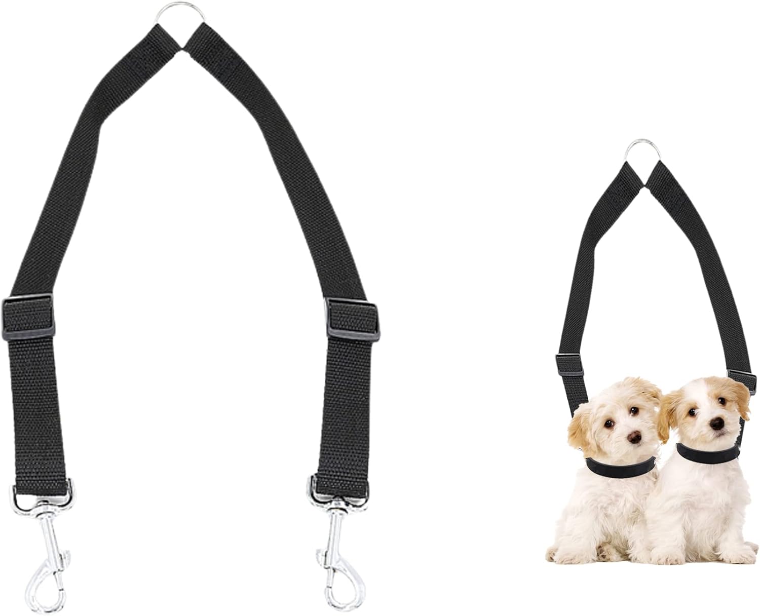 Double Dog Lead, Adjustable Double Pet Trainer Lead, Double Leads for