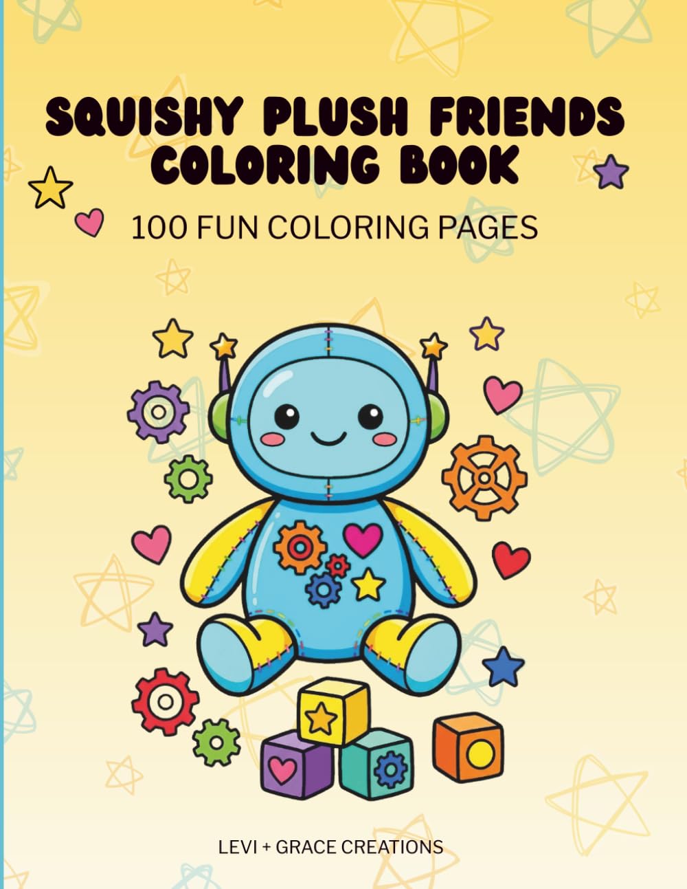 Squishy Plush Friends Coloring Book: 100 Fun Coloring Pages
