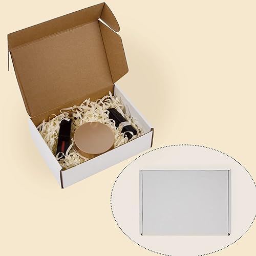 Miniatura 5 de Sodissa Cajas de envío de 7 x 5 x 2 pulgadas paquete de 25 cajas de cartón corrugado blancas para negocios pequeños