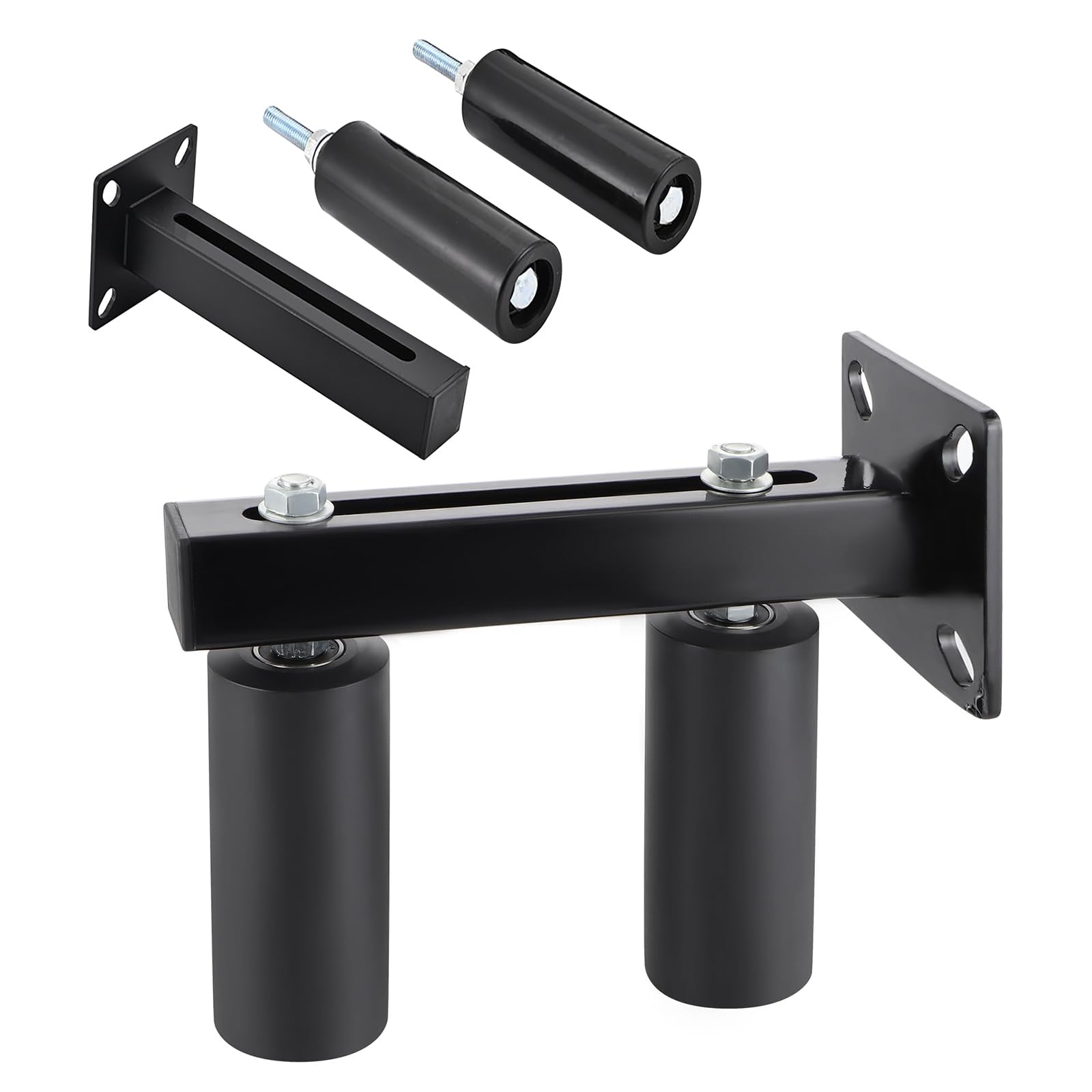 Wall Mounted Adjustable Guide Roller Guider Steel Doors Top Guides Rollers for Sliding Barn Door Hardware Enduring Folding Door Stabilizer with Adjustable Roller