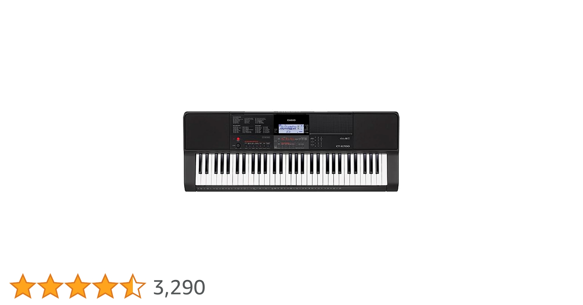 Amazon | カシオ 61キーポータブルキーボード CT-X700 ブラック