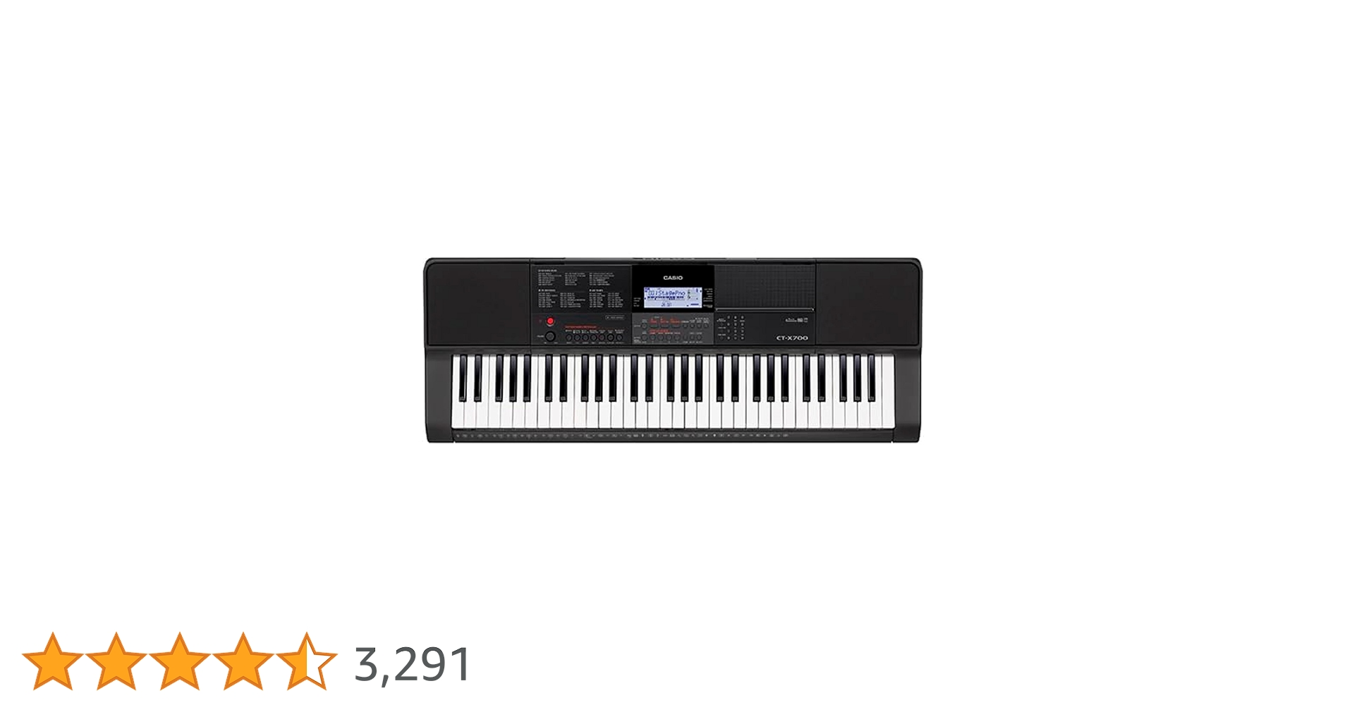 Amazon | カシオ 61キーポータブルキーボード CT-X700 ブラック