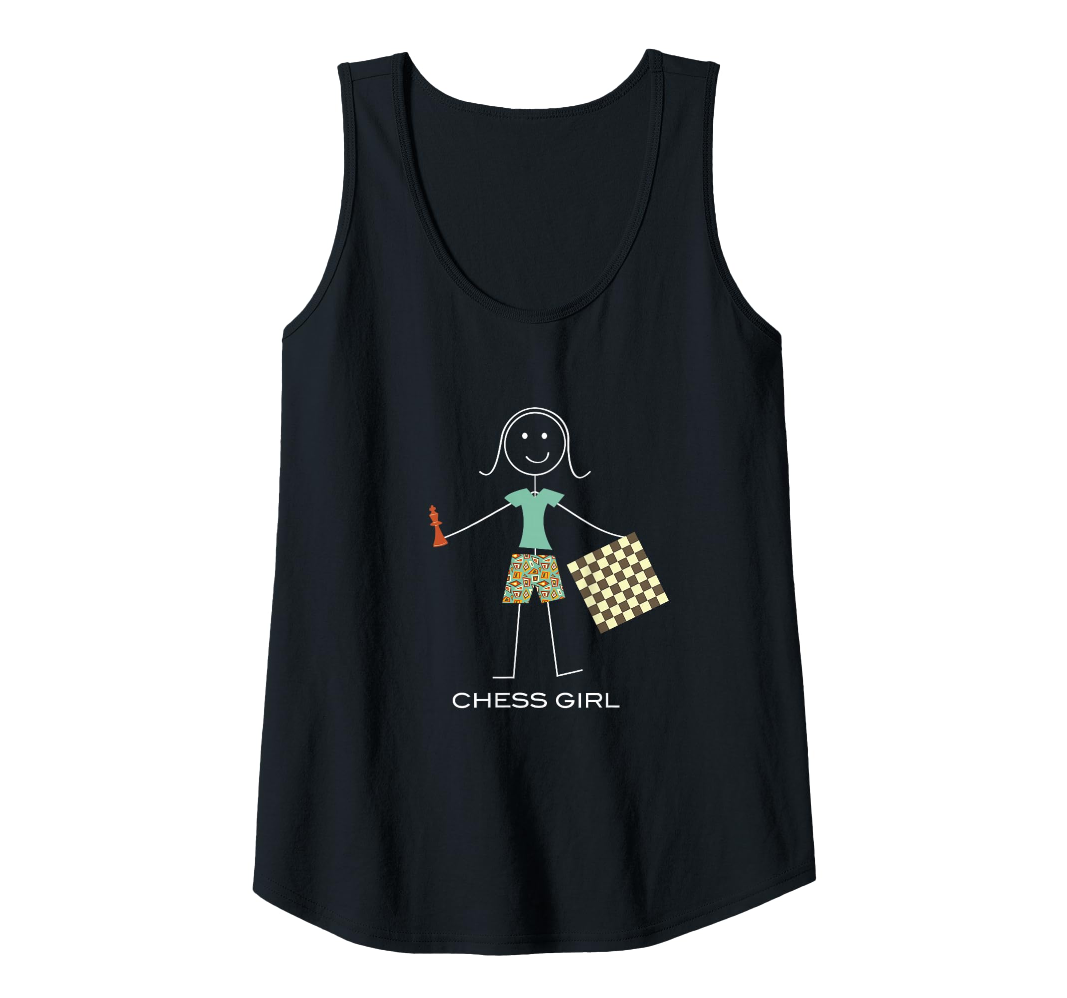 Womens Funny Womens Chess Girl Chess Player Tank Top