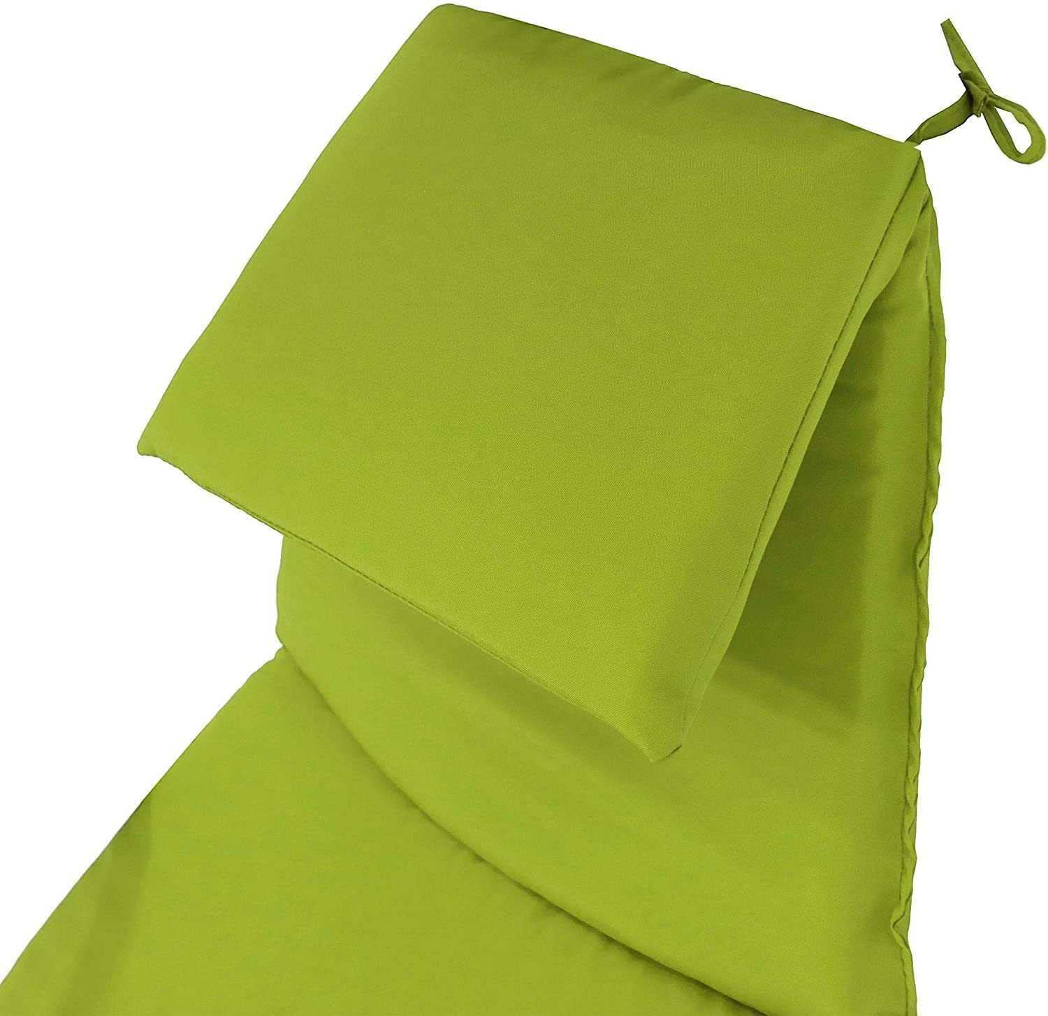 Coussin De Chaise Suspendue En Polyester - Vert, 120x80 Cm, Pour Patio, Intérieur, Chaise œuf, Rotin