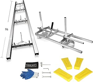 Portable Chainsaw Mill 36 Inches with 9FT Rail Guide System