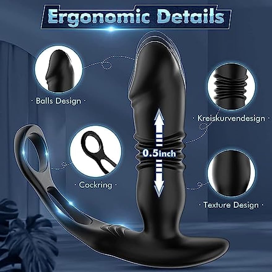 Stimulateur de prostate vibrant pour homme masseur anal