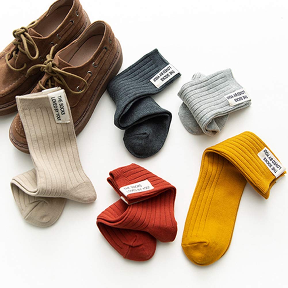 10 pares de calcetines de algodón para mujer, supertranspirables, monocolor, rayas verticales, 10 colores