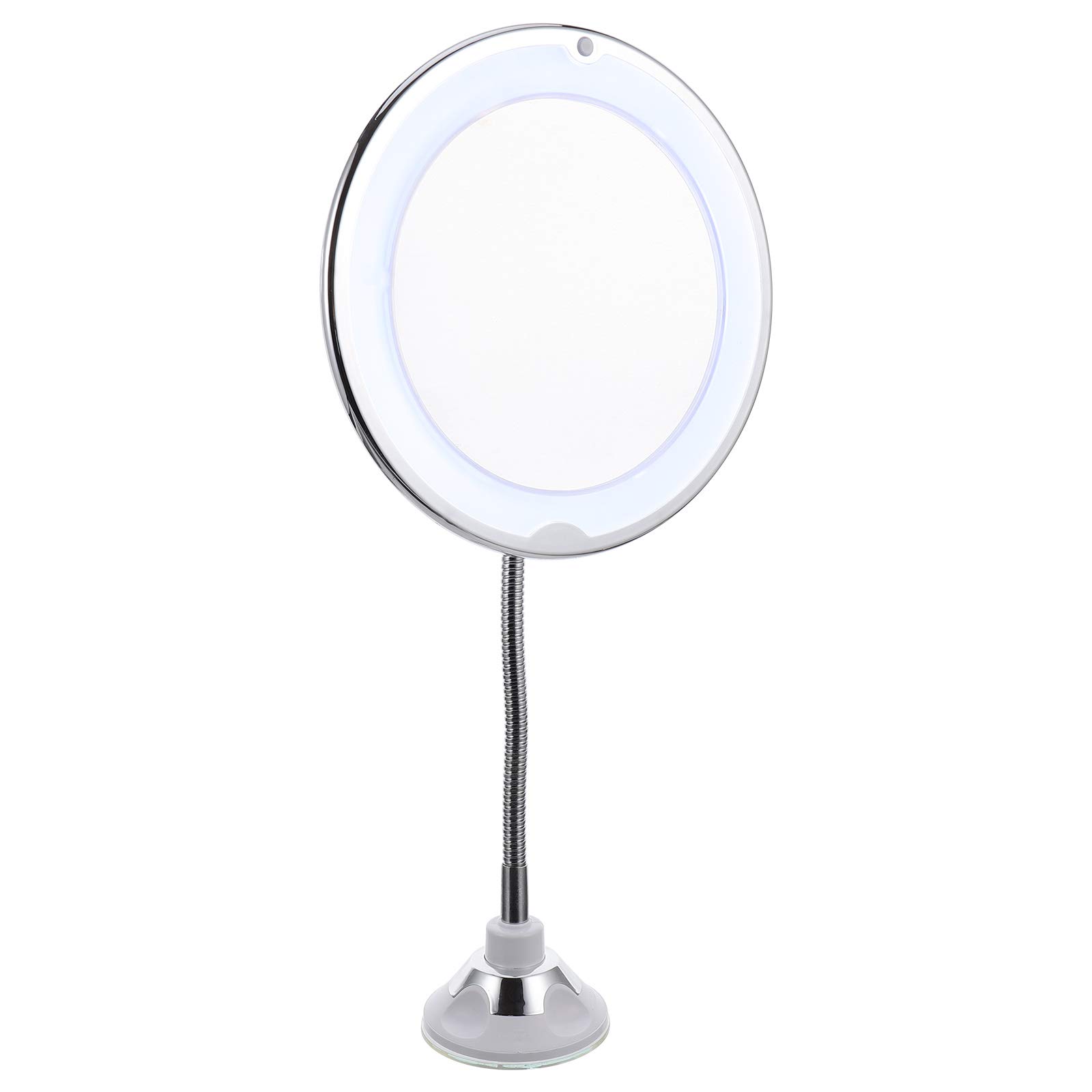 FOMIYES Cosmetic 360 Degree Rotating 10X Magnifying Makeup Mirror with Suction Cup and LED Light-picture-18