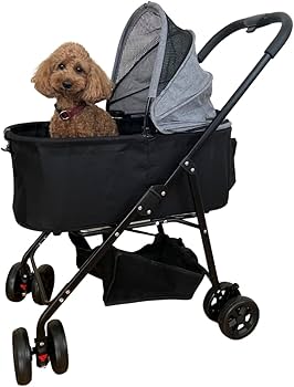 Amazon.co.jp: 【PETLIER】 ペットカート 小型中型犬・猫用 多頭