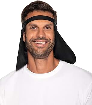【WOOHWA】UNBAL DRAPE SK Windom UV Hat Drape | White UPF 50+