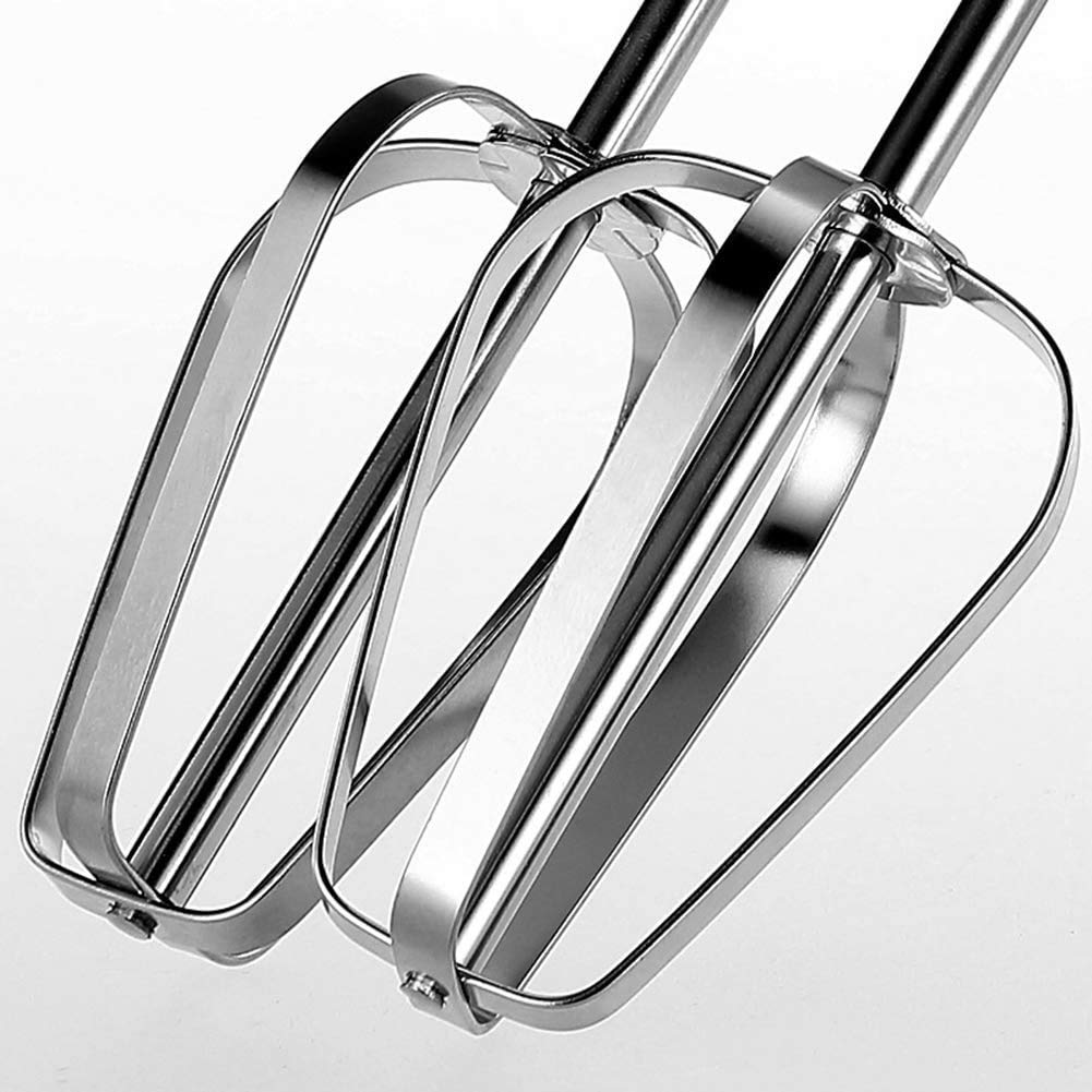 Frullatore Manuale a 5 velocità, Elettrico, frullatore da Cucina Ultra Potente da 200 W, con 4 attacchi in Acciaio Inossidabile (2 fruste cablate, 2 Ganci per impastare)