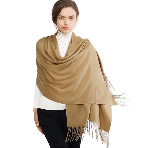 RIIQIICHY Women's Scarf Pashmina Shawls and Wraps for Evening Dress Bridesmaid Wedding Bridal Winter Warm Long Large Scarves