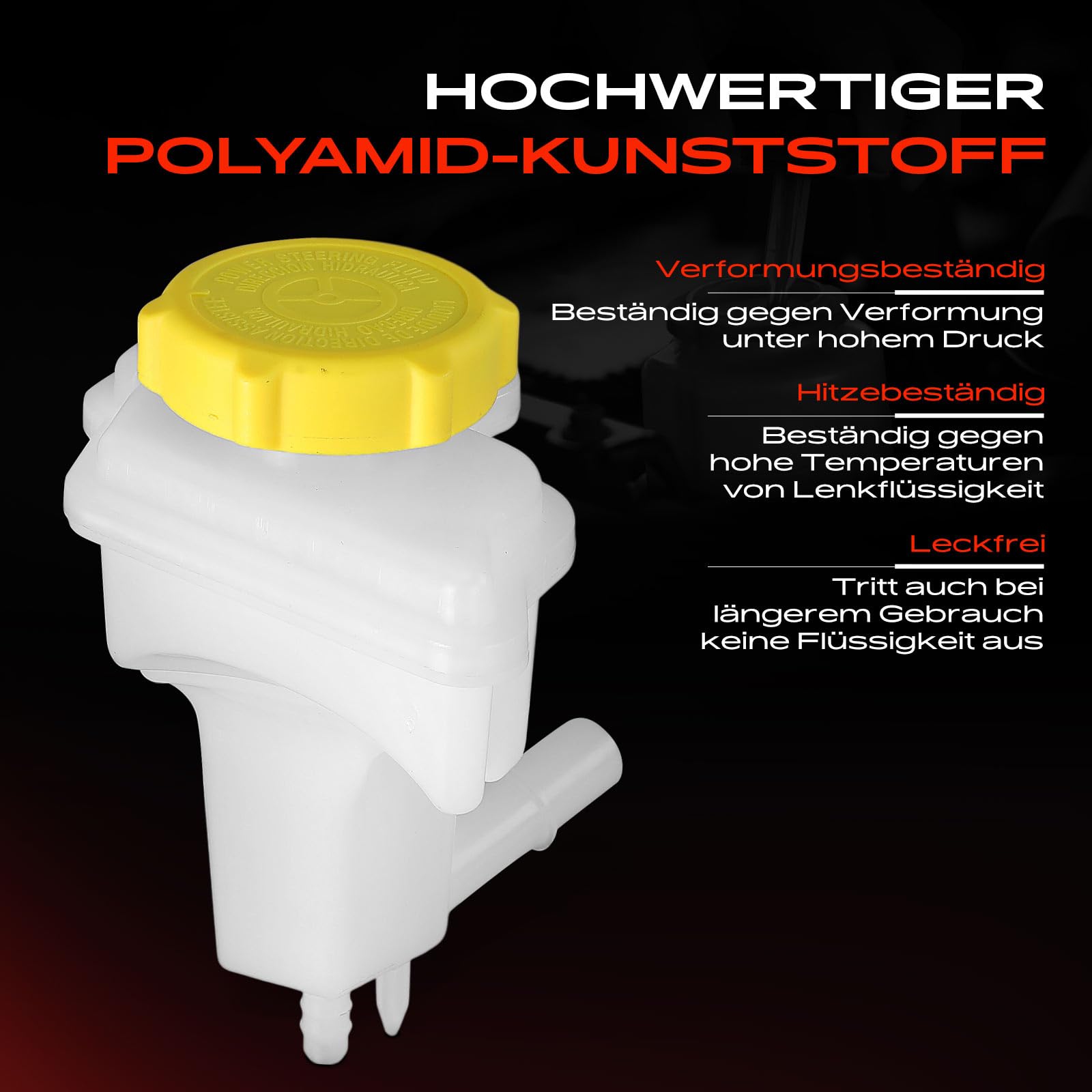 Frankberg Réservoir de Pompe Direction Assistée Compatible avec Fiesta V Fourgon 1.4 TDCi 1.4 1.3 1.6 TDCi 2002-2010 Remplacer# 1251765, 2S6C3531BC