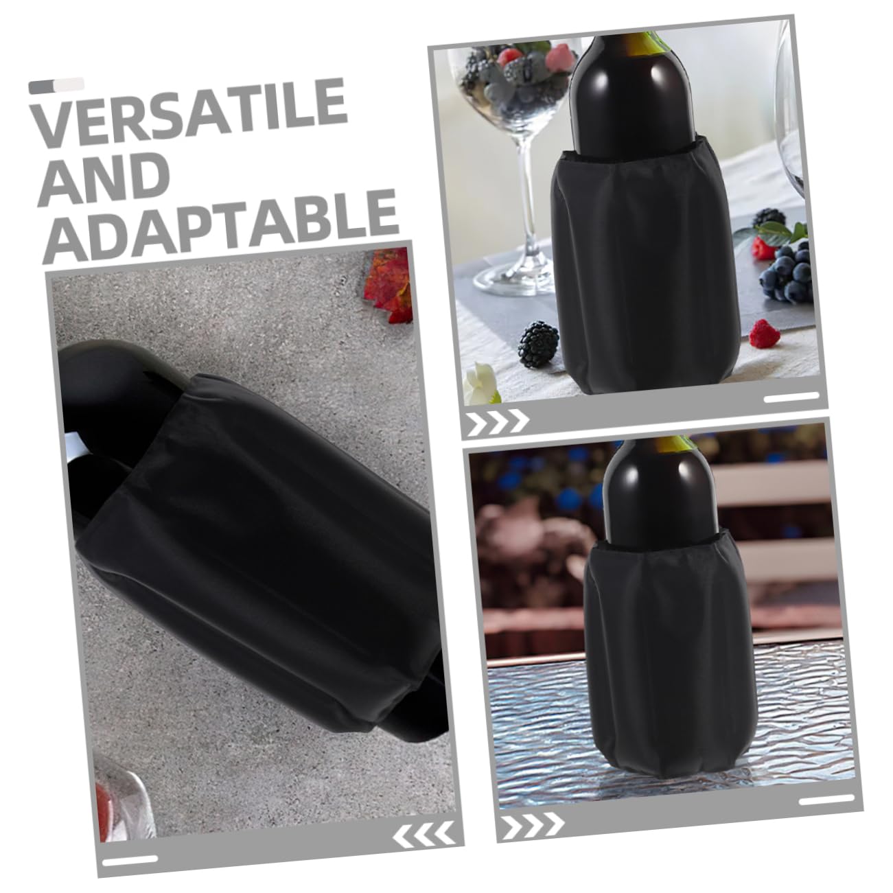 Manica Raffreddatore Vino 2 Pezzi, Custodia Gel Riutilizzabile