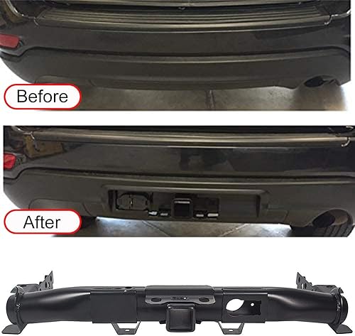 Miniatura 7 de Receptor de enganche y bisel compatible con 2011-2020 Grand Cherokee Remolque receptor de enganche de remolque de repuesto para pieza #82212180AD #