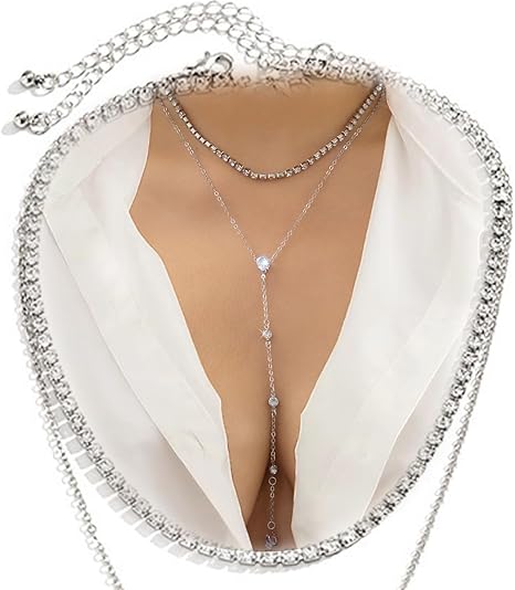 MAGDA BUTRYM  ラインストーンチェーンラリアットネックレス新品 MAGDA BUTRYM ラインストーンチェーンラリアットネックレス新品