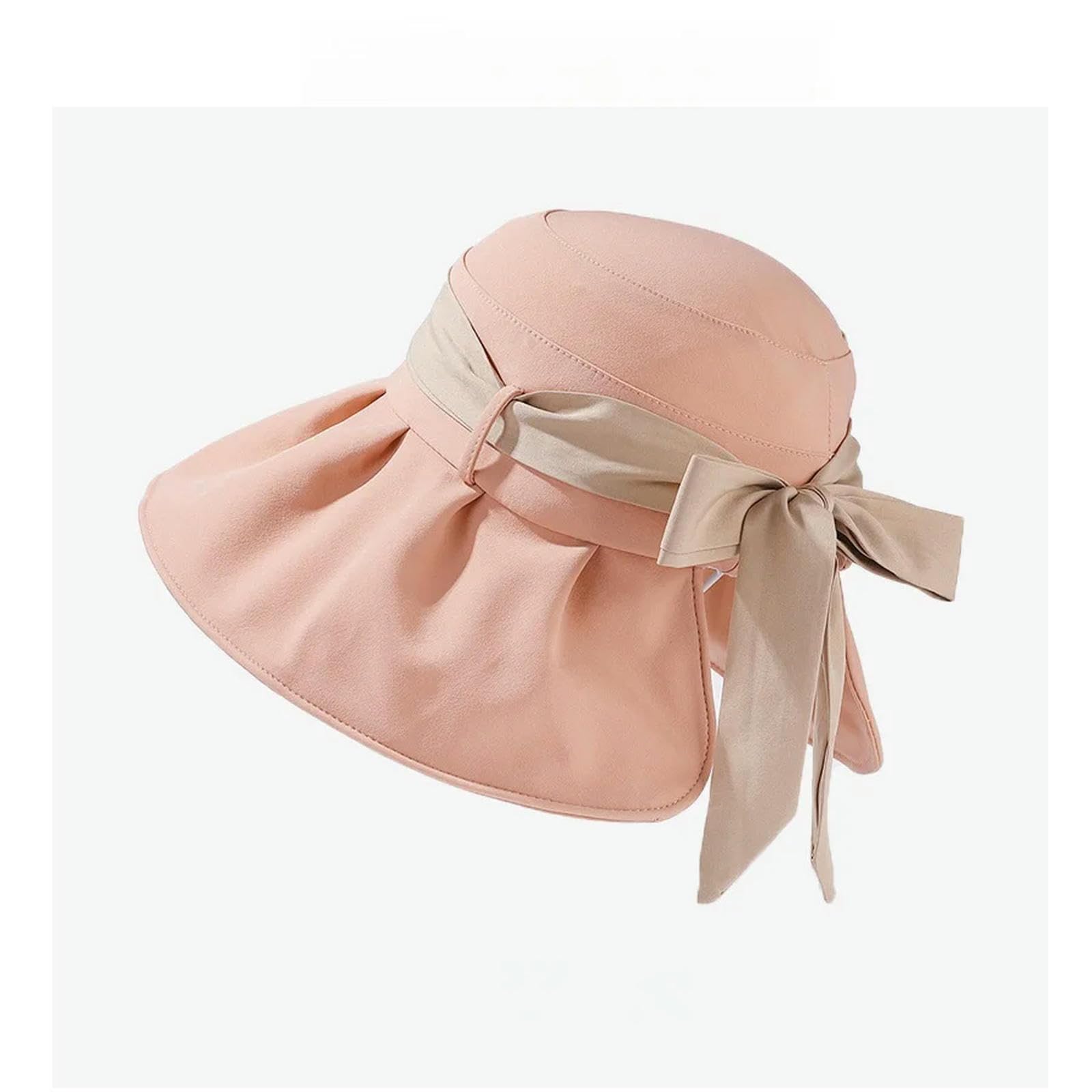 LQHYDMS Bucket Hat Fisherman Hat Women Summer Outdoor Uv Large Brim Sunscreen Hat Solid Color Show Face Small Sun Hat Beach Hat-1pcs_b