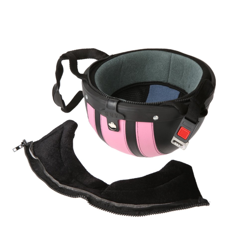 HUIOP Casques de Trottinette,Moto Scooter Open Face Demi Casque de Cuir avec visière UV Lunettes Retro Vintage Style 54-60cm