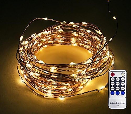 Amazon.com: Classic Glow LED String Lights Copper Wire Lights +with ...
