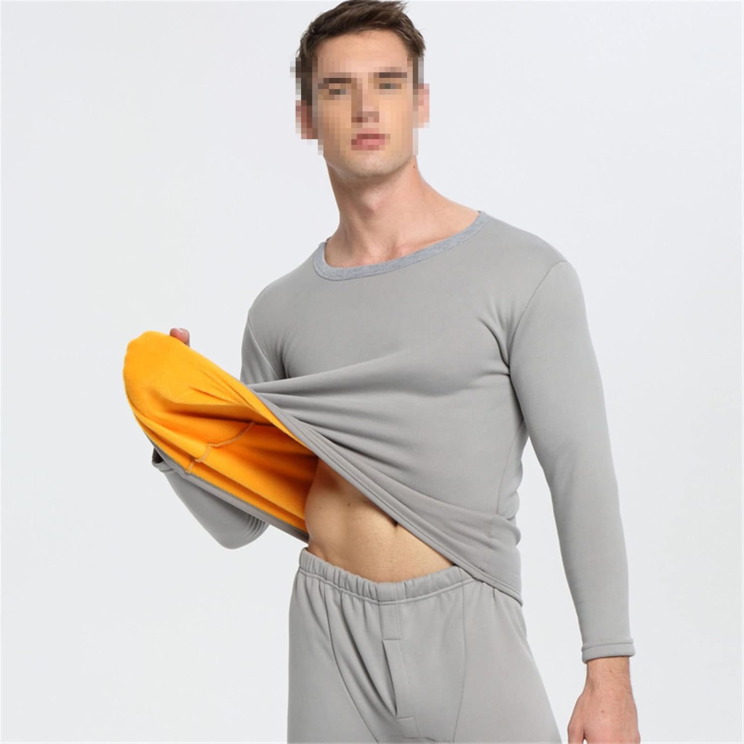 Men Thermal Underwear Winter Thick Fleece Warm Sets