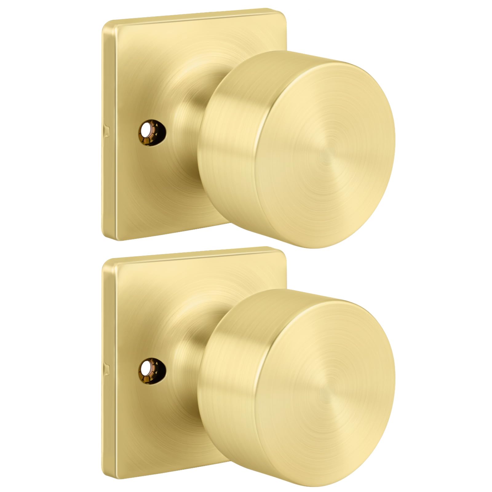 Black Door Knobs with Lock - 10 Pack -17