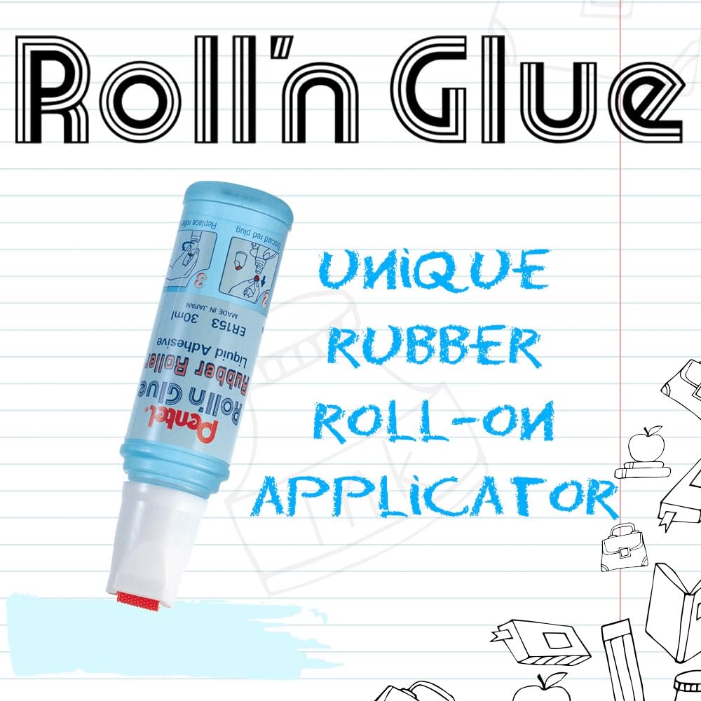 Pentel Roll n Glue Rollkleber 12 Stück à 55 ml