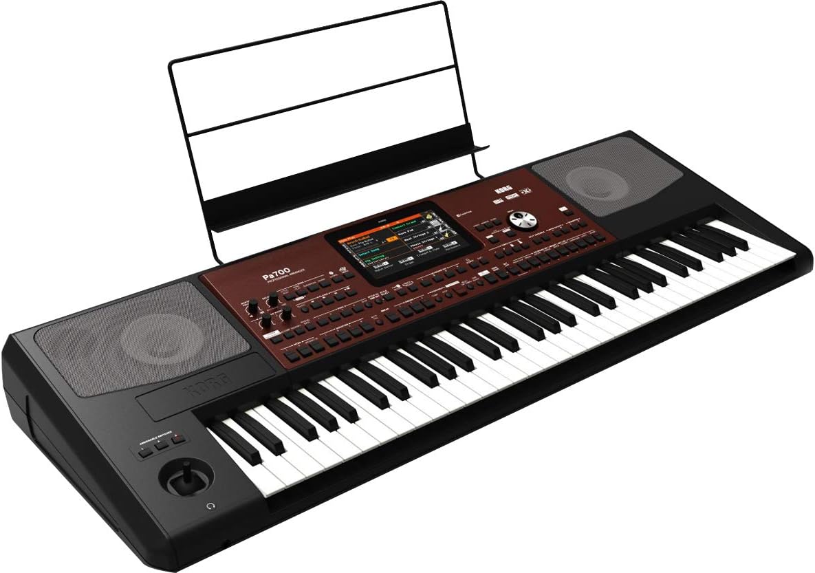Korg PA700 Angled View with Music Rest