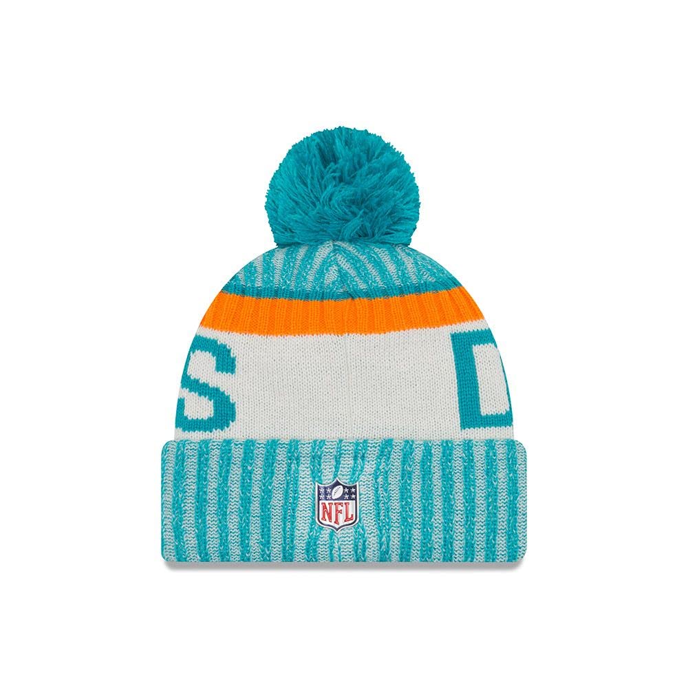 New Era Miami Dolphins Beanie - NFL Sideline 2017 - Turquoise