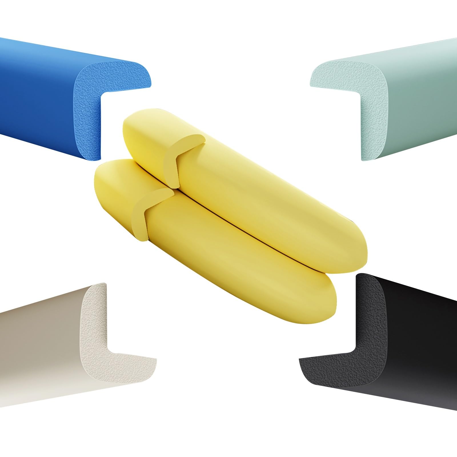 Furniture Corner Guard Edge, Sharp Edge and Furniture Guard Corner U Shape,for Furniture and Tables Protector(Yellow,10M)