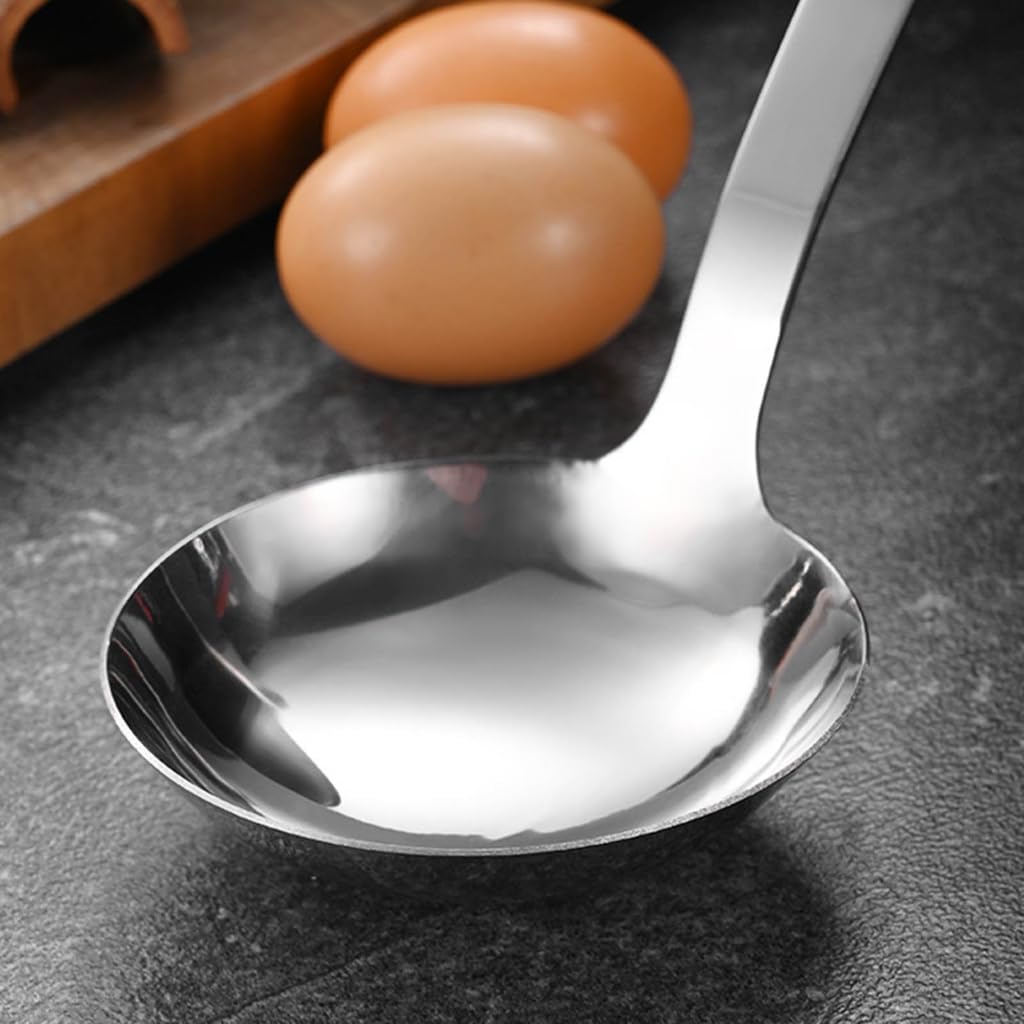 2Pieces Stainless Steel Cooking Spatula & Spoon Set with Ergonomic Wood Handle Functional Kitchen Essential Tool
